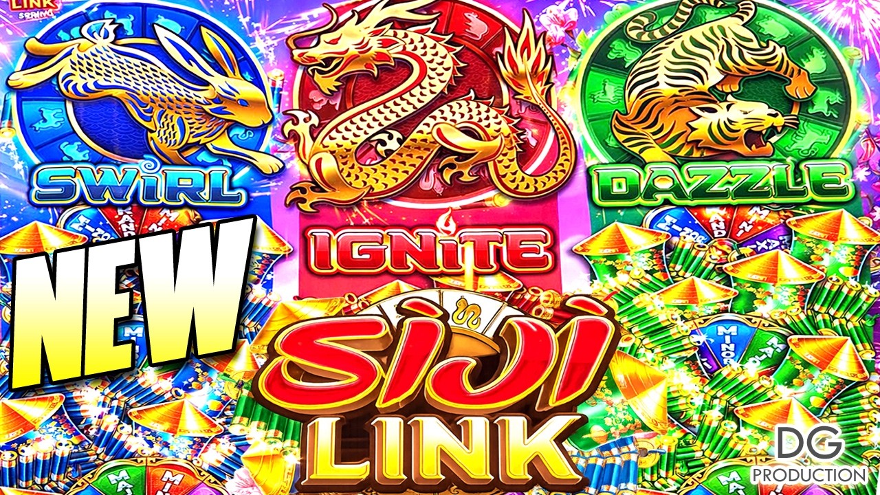 💥NEW💥OMG SIJI LINK SWIRL IGNITE DAZZLE SLOT MACHINE REVEAL 2026 LAS VEGAS GRAND CASINO GAME WOW IRL
