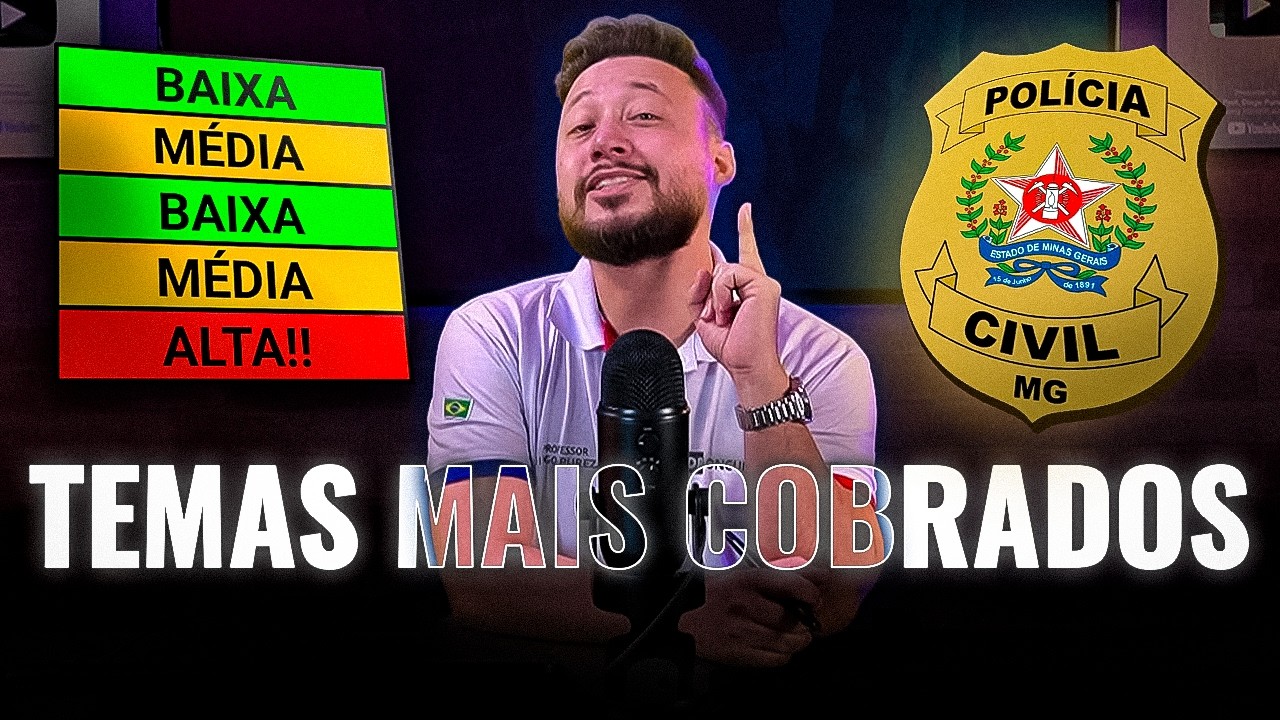 PC-MG: Quais São os Temas Mais Cobrados de Cada Matéria