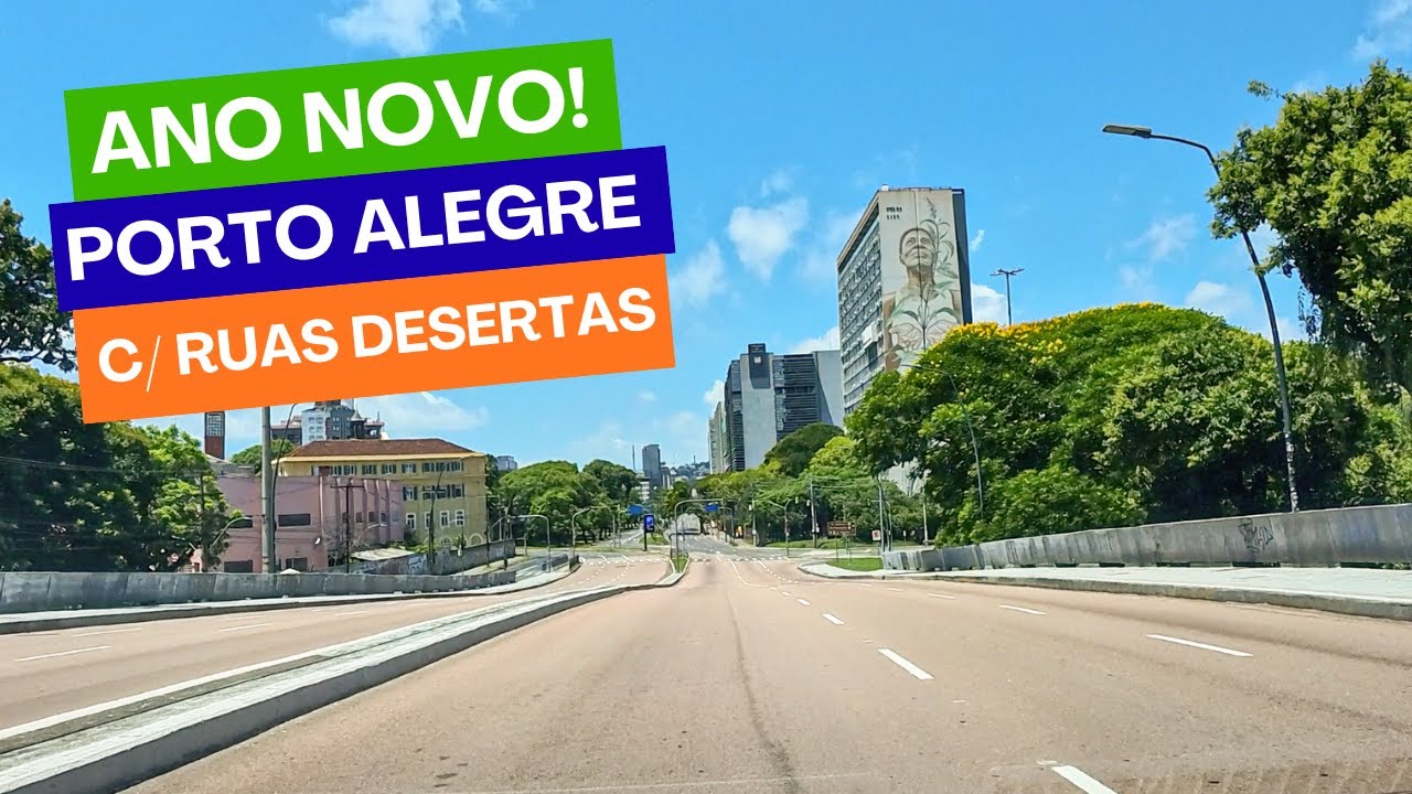 Bem-vindo a 2026 em Porto Alegre! Calor e cidade deserta no primeiro dia do ano.