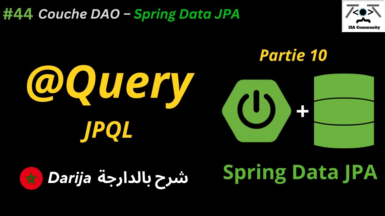 #44⚡ Couche DAO – Spring Data JPA : @Query & JPQL | Partie 1