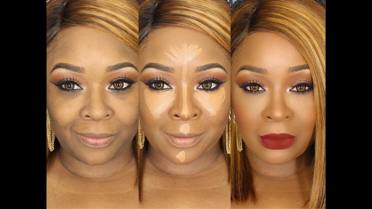 BEAUTY SUPPLY FOUNDATION/HIGHTLIGHT/CONTOUR ROUTINE! RUBY KISSES