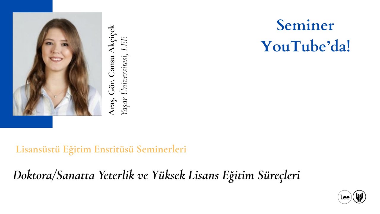 Araş. Gör. Cansu Akçiçek, Doktora ve Yüksek Lisans Eğitim Süreçleri