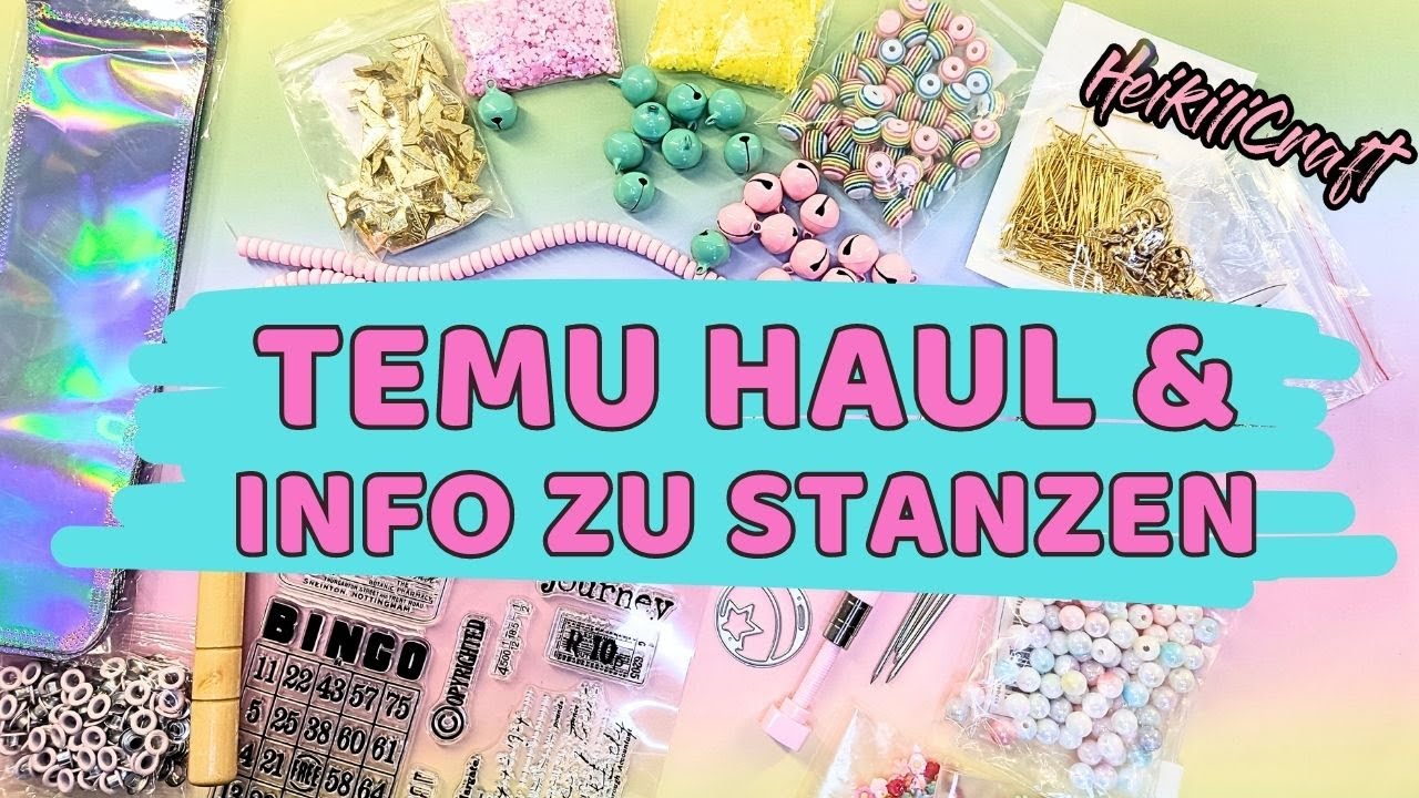 Kleiner bunter Temu Haul | Wichtige Informationen über Stanzschablonen