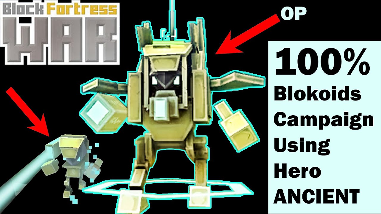 TELEPORTATION AND LASER ! (5) Block Fortress War Blokoids Campaign 100% : Hero ANCIENT