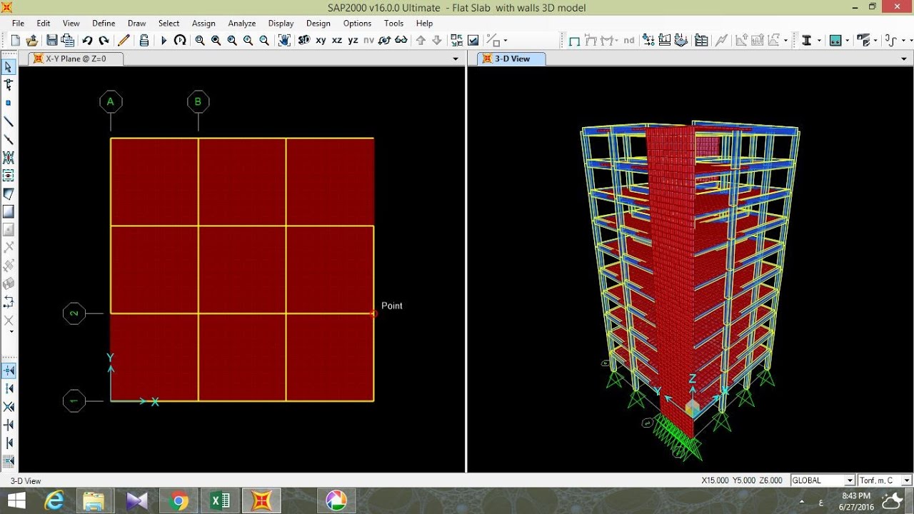 Session 2 (SAP Moving Loads, Solid and Flat Slabs, 2D and 3D Models)