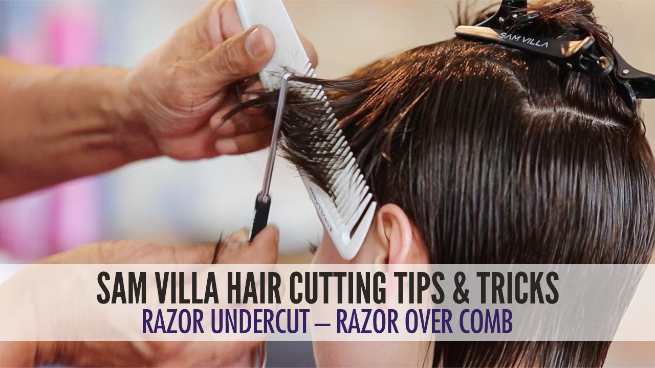 Razor Undercut Tutorial Using Razor Over Comb Technique