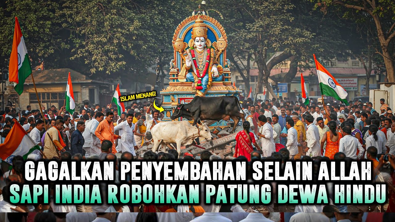 BUKTI KEBENARAN ISLAM ❗ RIBUAN UMAT HINDU INDIA MUALAF USAI SAPI SESEMBAHAN NGAMUK