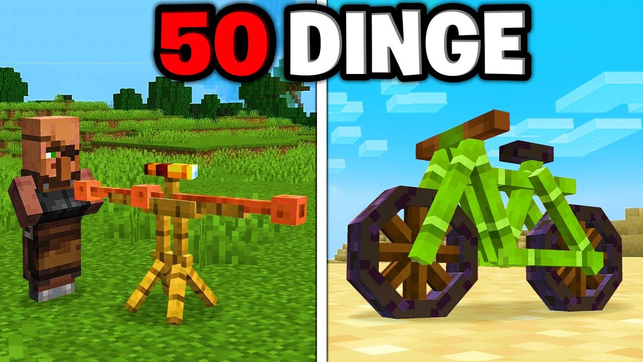 50 DINGE in MINECRAFT die du wirklich BAUEN kannst!