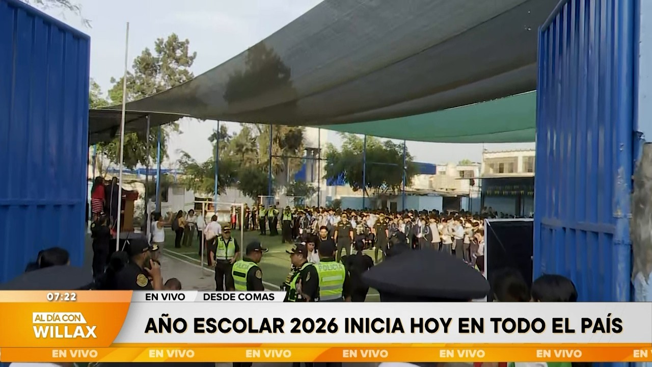 Al Día con Willax - MAR 16 - 4/5 - AÑO ESCOLAR 2026 INICIA HOY EN TODO EL PAÍS | Willax