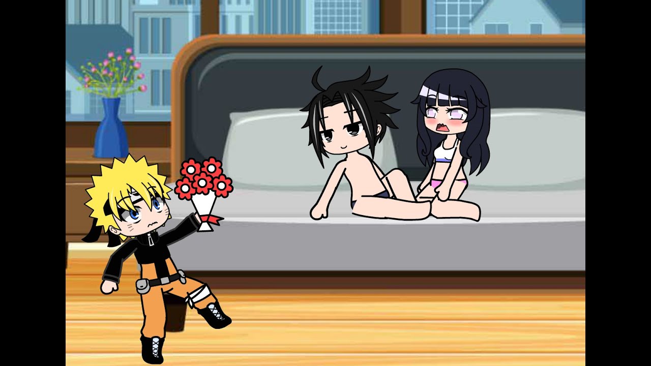equipo 7 y hinata reaccionando a manga sasuhina! gacha life