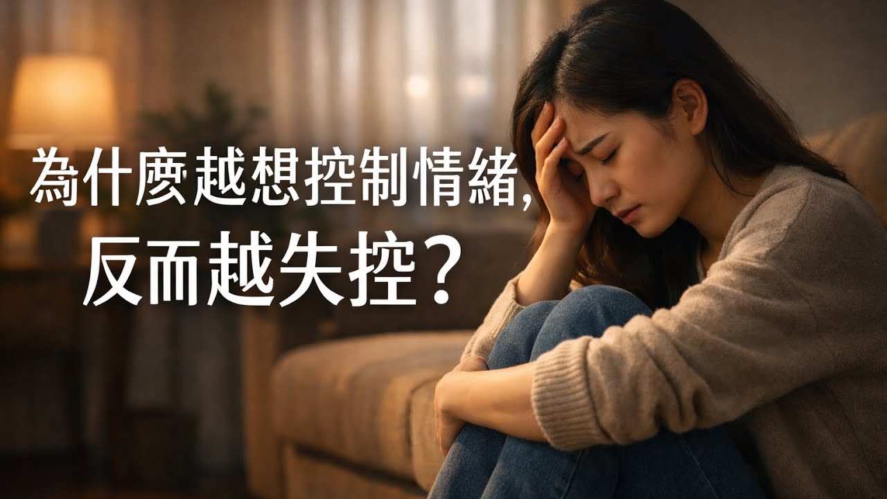 為什麼越想控制情緒，反而越失控？