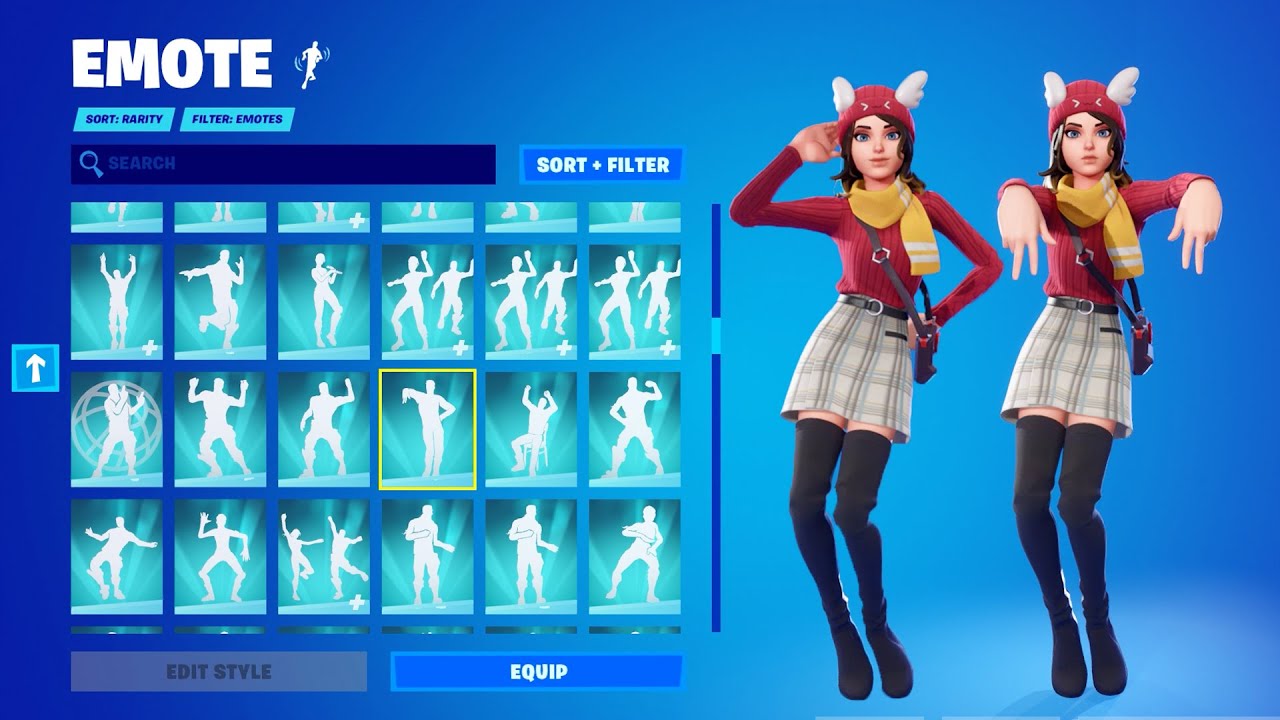 Winter Wonder Skye Skin Showcase With ALL FORTNITE ICON SERIES AND [NEW] TIKTOK EMOTES