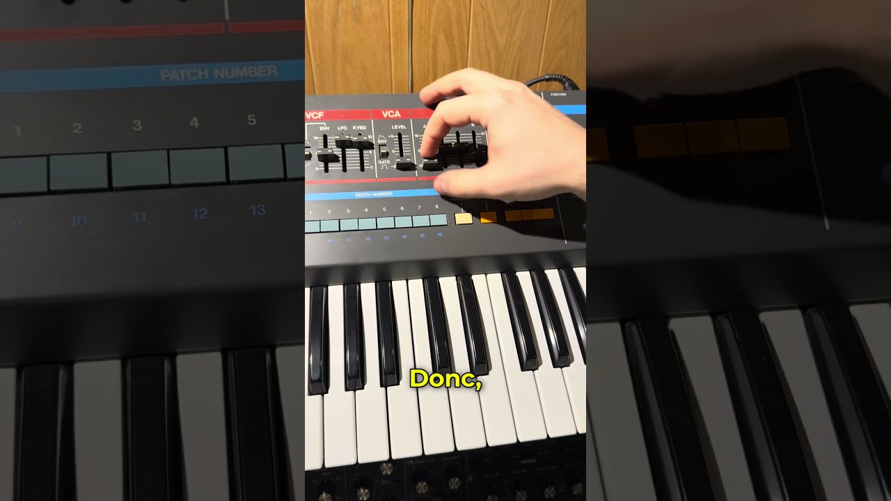 Cr&eacute;er un son sur synth&eacute; pour d&eacute;butants 😊✨ #synth&eacute;tiseur #ADSR #synth&eacute;tiseur #sounddesign #producteur