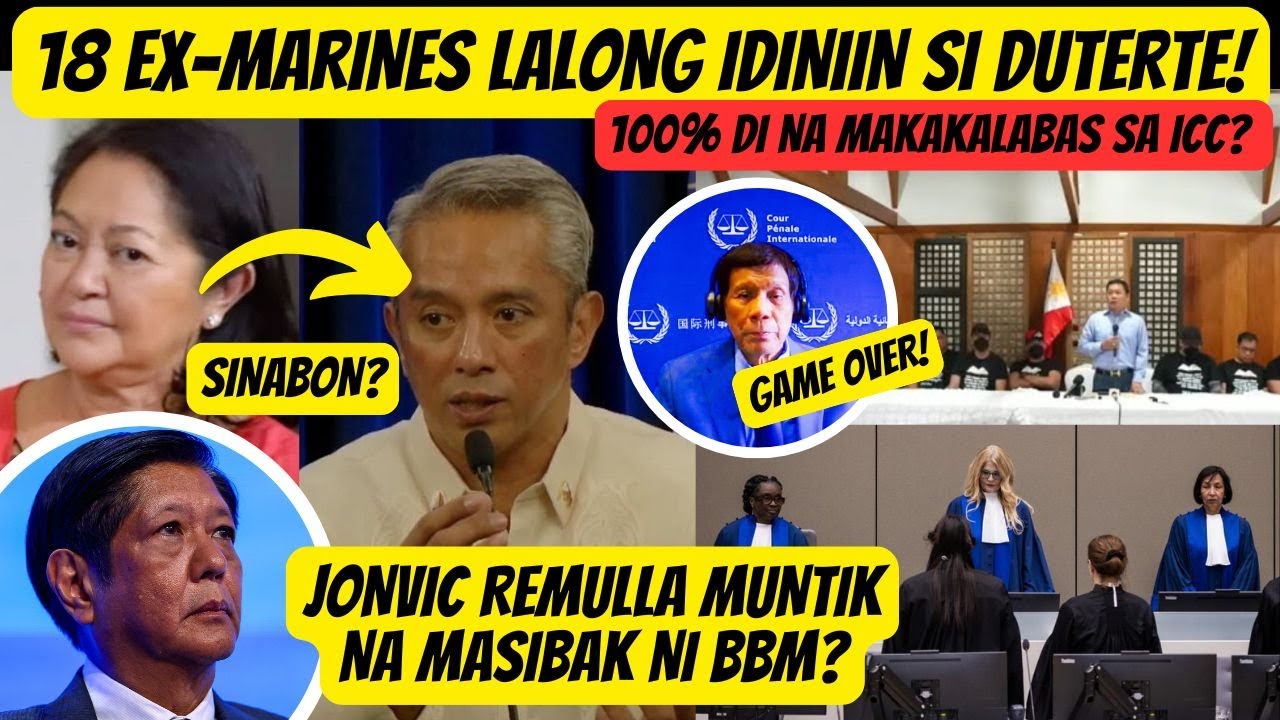 DUTERTE GAME OVER NA DAHIL SA 18 EX-MARINES! DILG SEC. JONVIC REMULLA SINABON NI LIZA MARCOS?