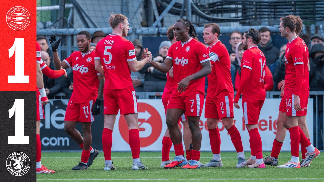 A West Sussex Stalemate 🤝 | Worthing FC 1-1 Horsham | Highlights
