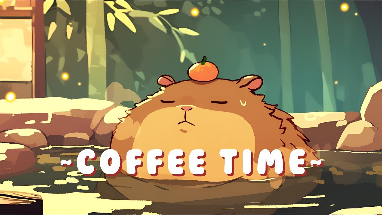 Capybara Study Beats - Chill Jazz Beats to Relax/Study ~ Dreamy Vibes ~ 🎵 💫 | Background Music