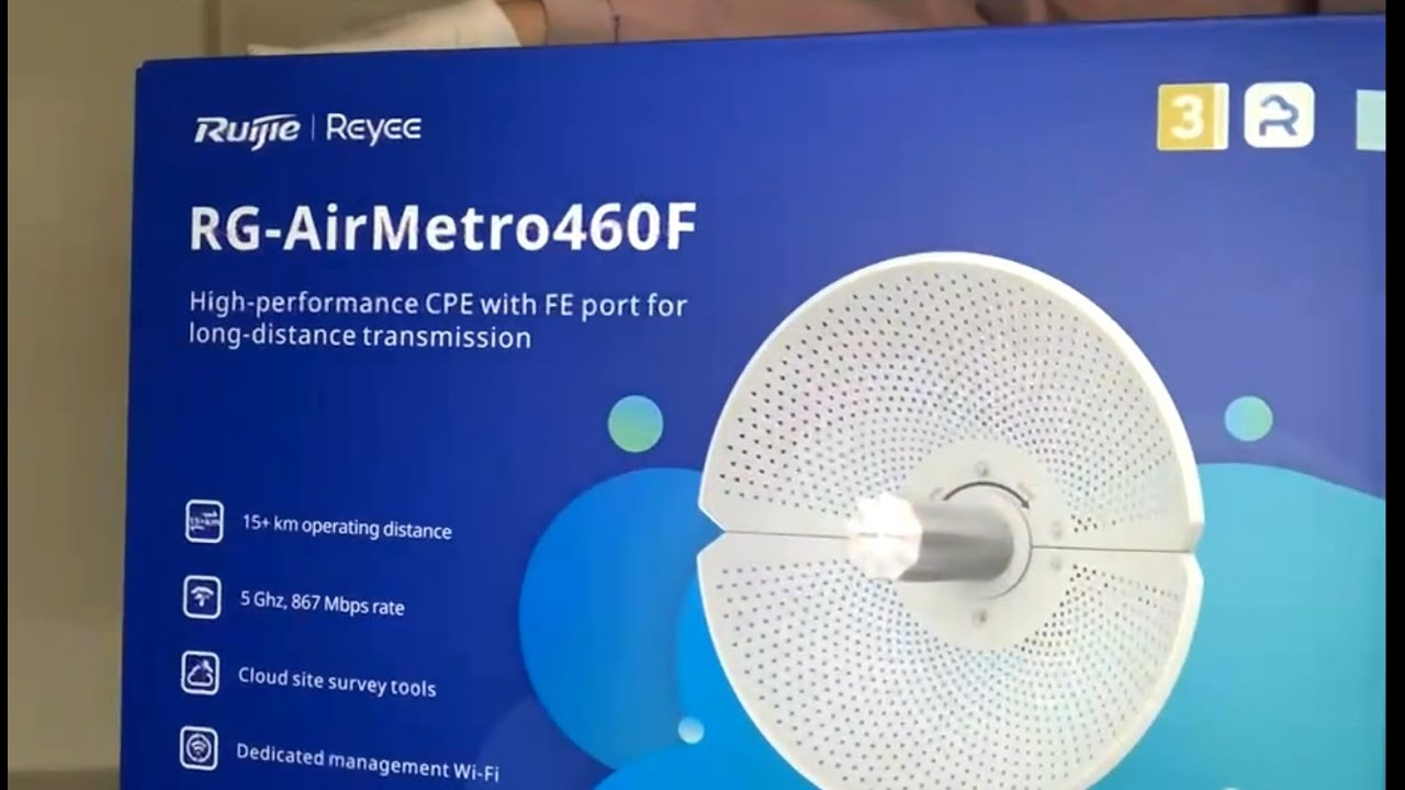 Ruijie Reyee RG-AirMetro460F Wireless Bridge PTP/PTMP CPE Unboxing