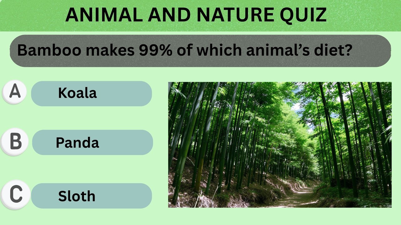 ANIMAL AND NATURE QUIZ