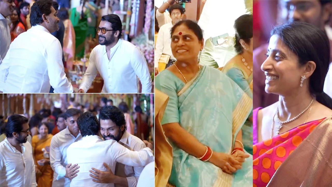 YS Jagan & Surya, Karthi Visuals at YS Sunil Reddy Son Wedding In Chennai | YS Vijayamma