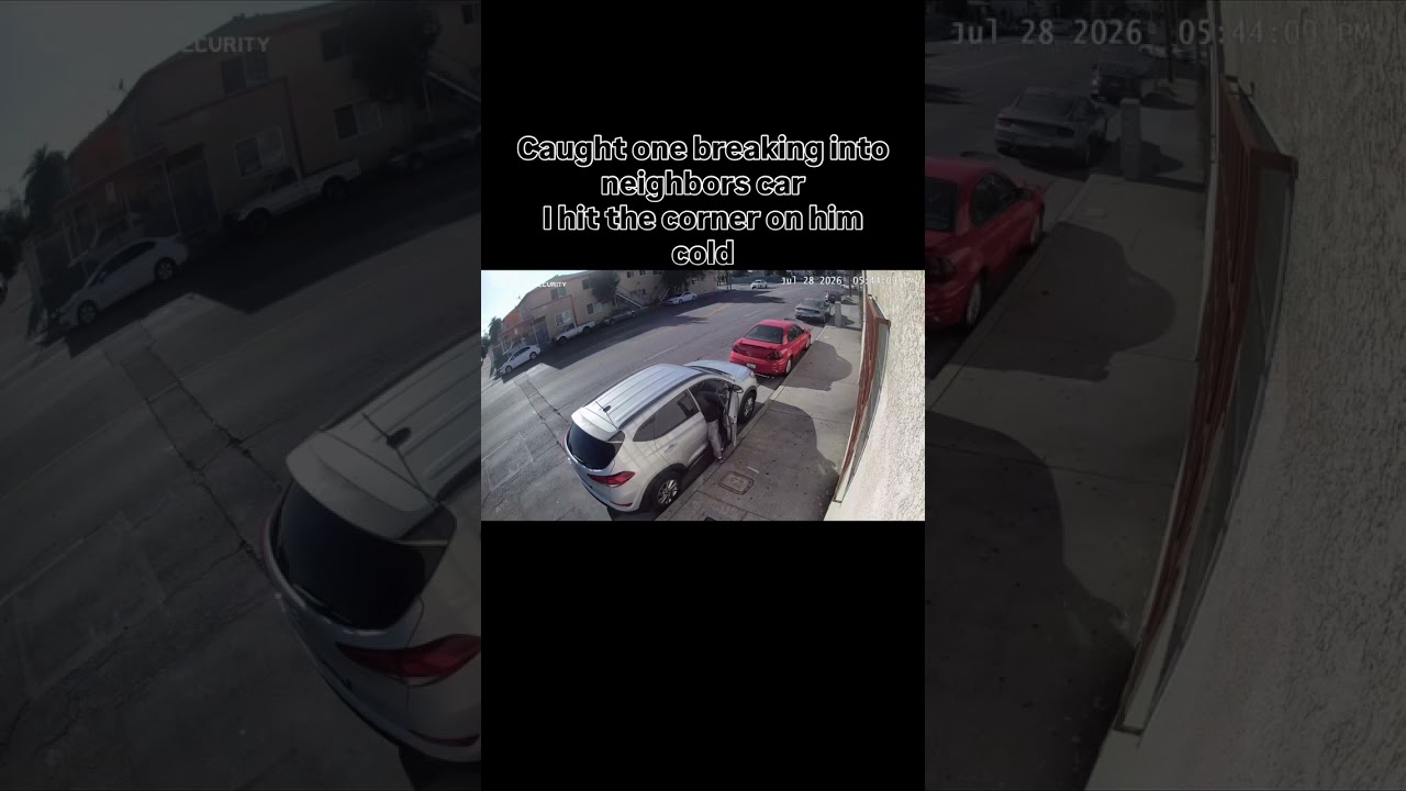 Driver Catches Car Thief and Comes With A Big Surprise! 👀 #drivers #cartheft