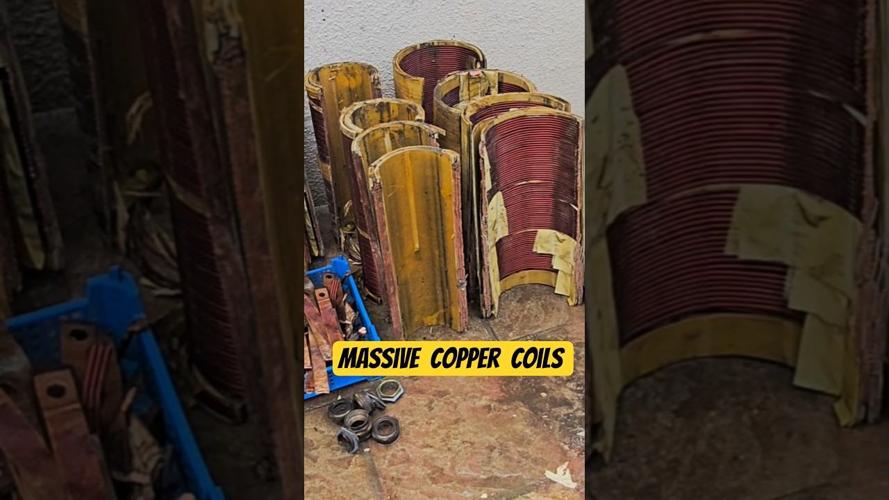 Full Industrial Transformer Teardown -Massive Copper⚡#copper #ewaste #electrictransformer