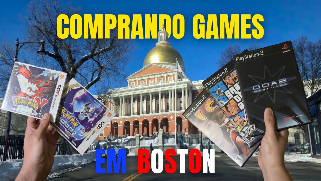 Dirigi até Boston só pra comprar games.