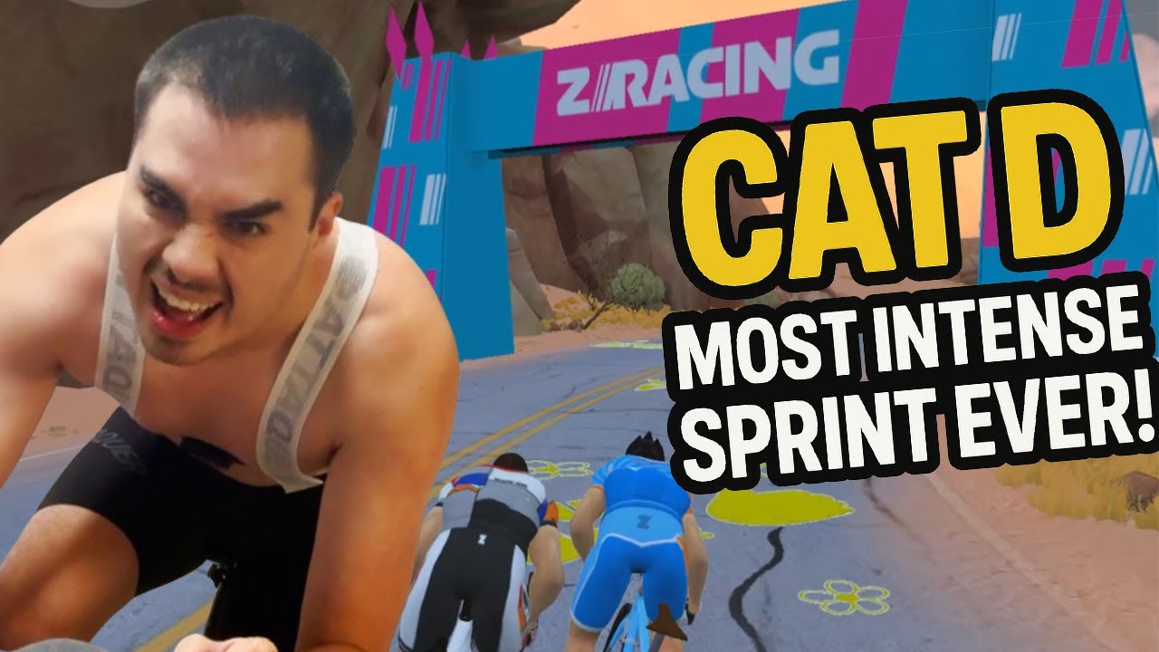 Zwift Racing: MOST INTENSE FINISH! in CAT D