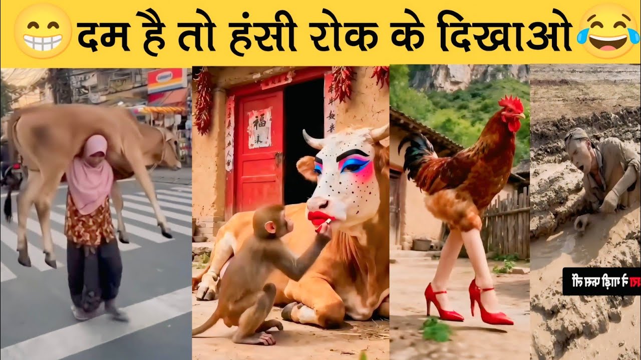 New Funny Video😂। Trending Funny Video🤣। New Instagram Funny Video😃। Comedy Video😁 by gunda club Pt8
