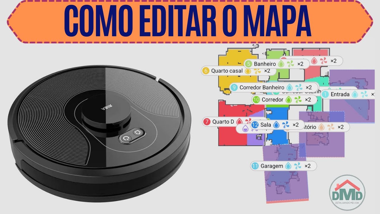 Como Editar o Mapa do Robô Aspirador ABIR X8 no APP TUYA