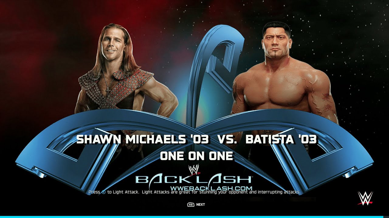 Shawn Michaels vs. Batista - Dream Rivalries - WWE 2K25