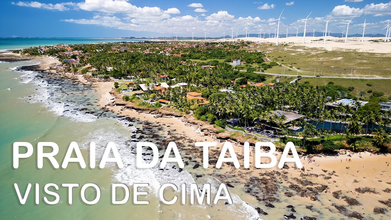 Praia da Taiba visto de cima