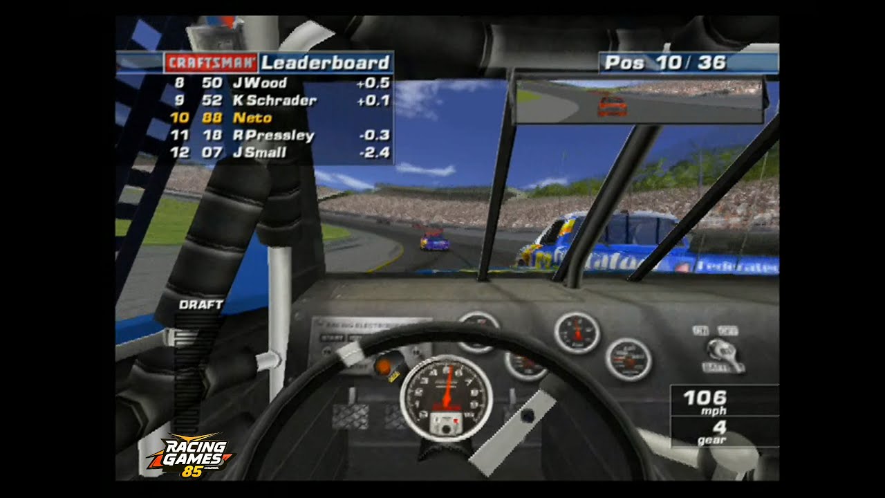 NASCAR Dirt to Daytona - PS2 / CRAFTSMAN TRUCK SERIES / TRUCK#88 / NEW HAMPSHIRE SPEEDWAY / GAMEPLAY