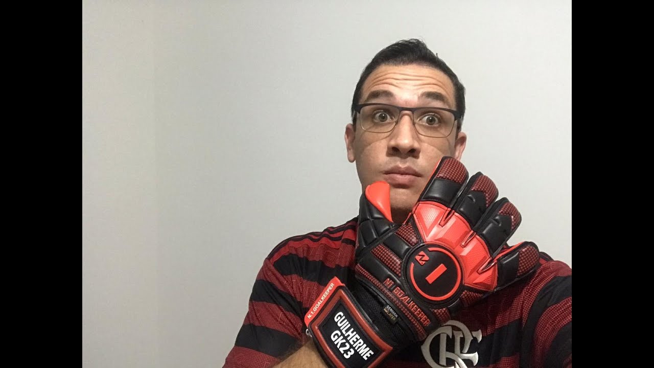 LUVA DE GOLEIRO PROFISSIONAL N1 GOALKEEPER HORUS ELITE RED - UNBOXING + PRIMEIRAS IMPRESSÕES...