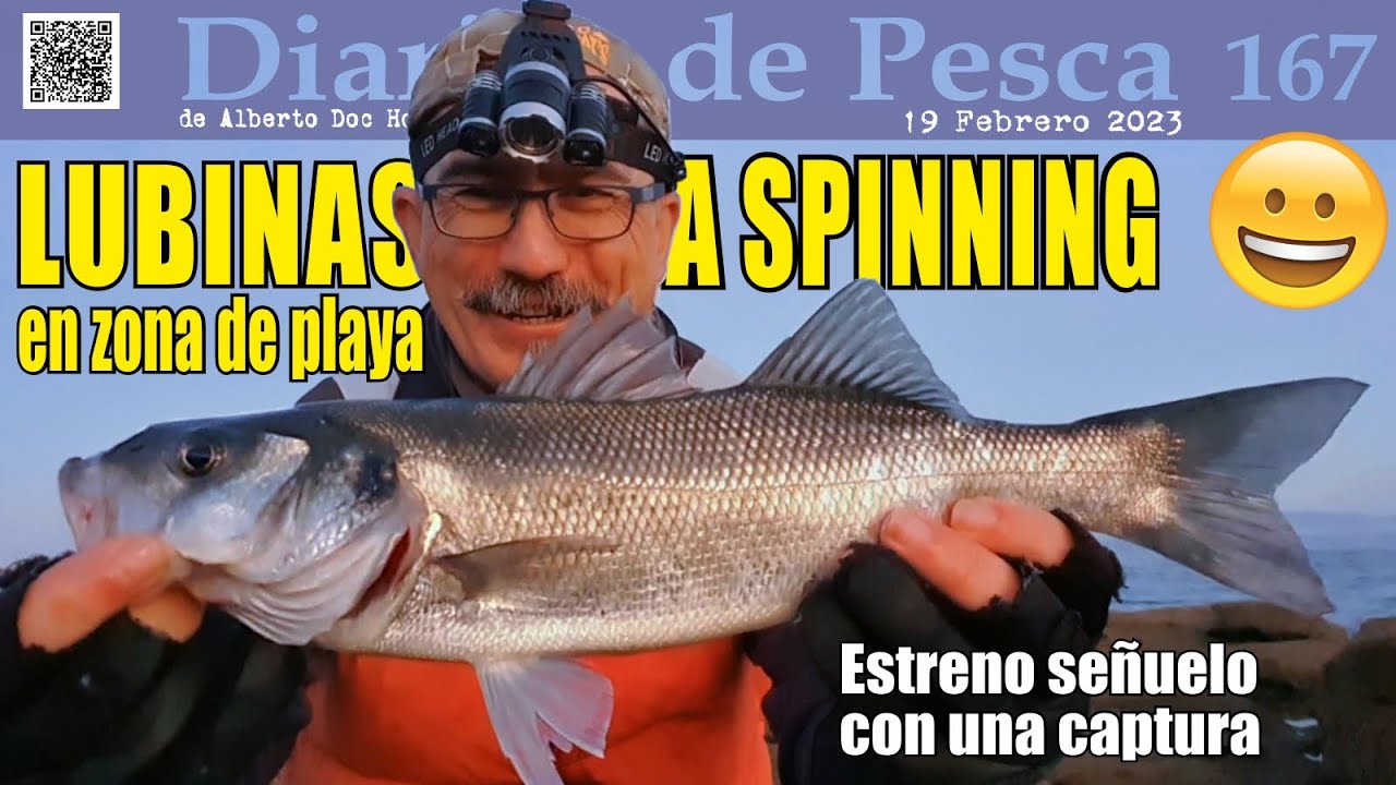 LUBINAS A SPINNING EN ZONA DE PLAYA. ESTRENO SEÑUELO CON CAPTURA. Primera vez que pesco aquí...