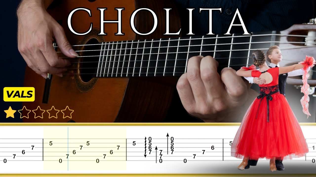 CHOLITA (Vals) 🎸Alejandro Spinardi || Tutorial para Guitarra Clásica + TABS