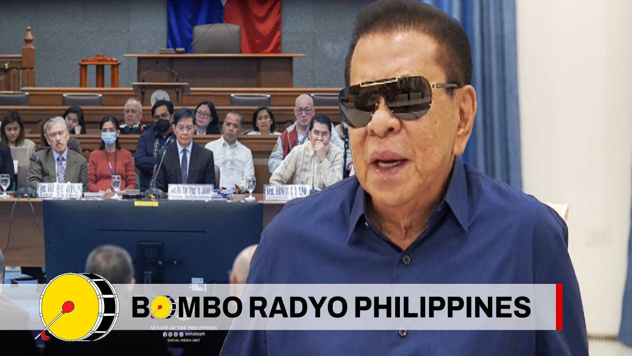 Dating Gov. Chavit Singson tetestigo sa pagdinig ng Senate Blue Ribbon Committee  | Bombo Radyo
