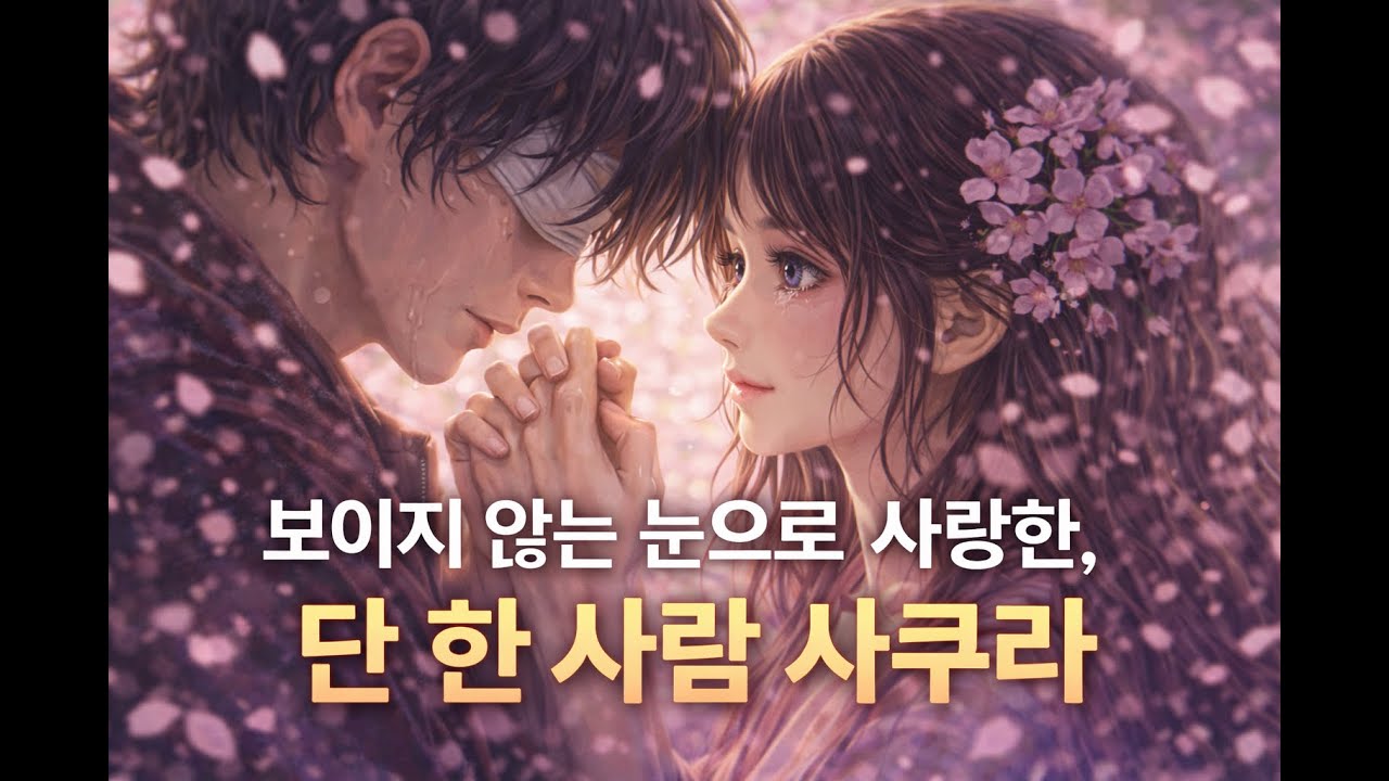 보이지 않는 눈으로 사랑한, 단 한 사람. 사쿠라  [벛꽃이 준 빛]