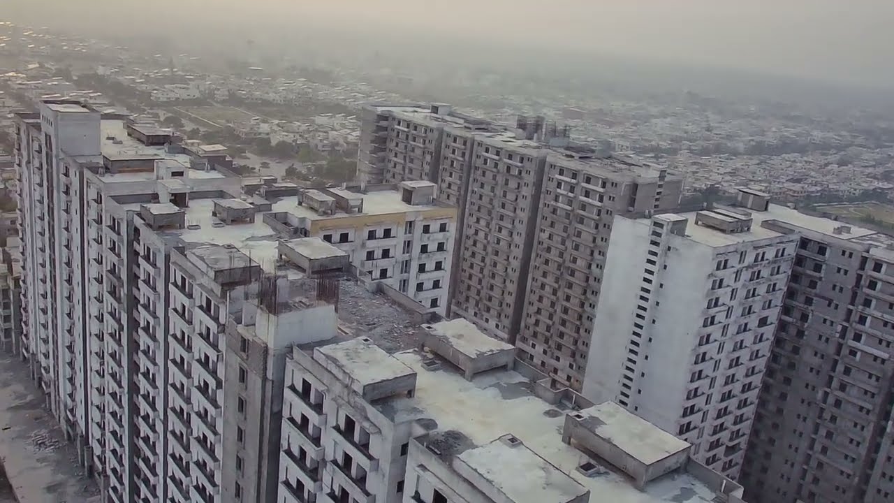 Aerial Drone View of Lifestyle Residency - G-13/4, Islamabad