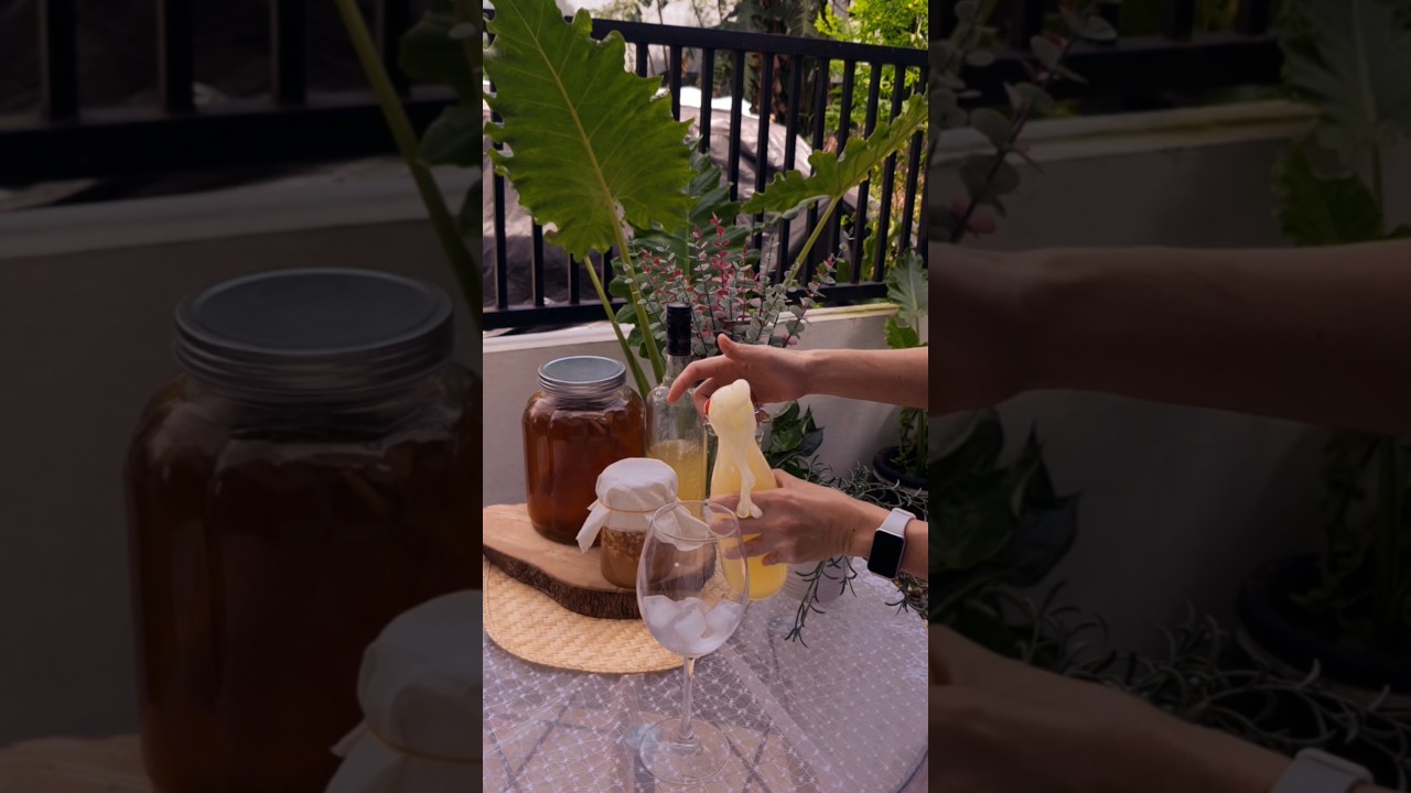 My homemade ginger beer just went wild and yes, I brewed it myself!