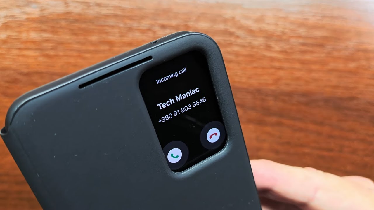 Samsung Galaxy A55 Cellular, WhatsApp Incoming Call, Alarm, Timer Alerts in Smart View Wallet Case