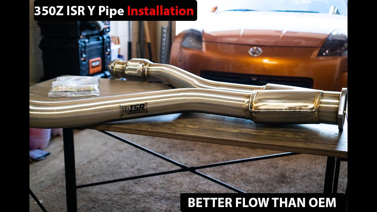 ISR Y Pipe Install and Exhaust Sounds on my 350Z