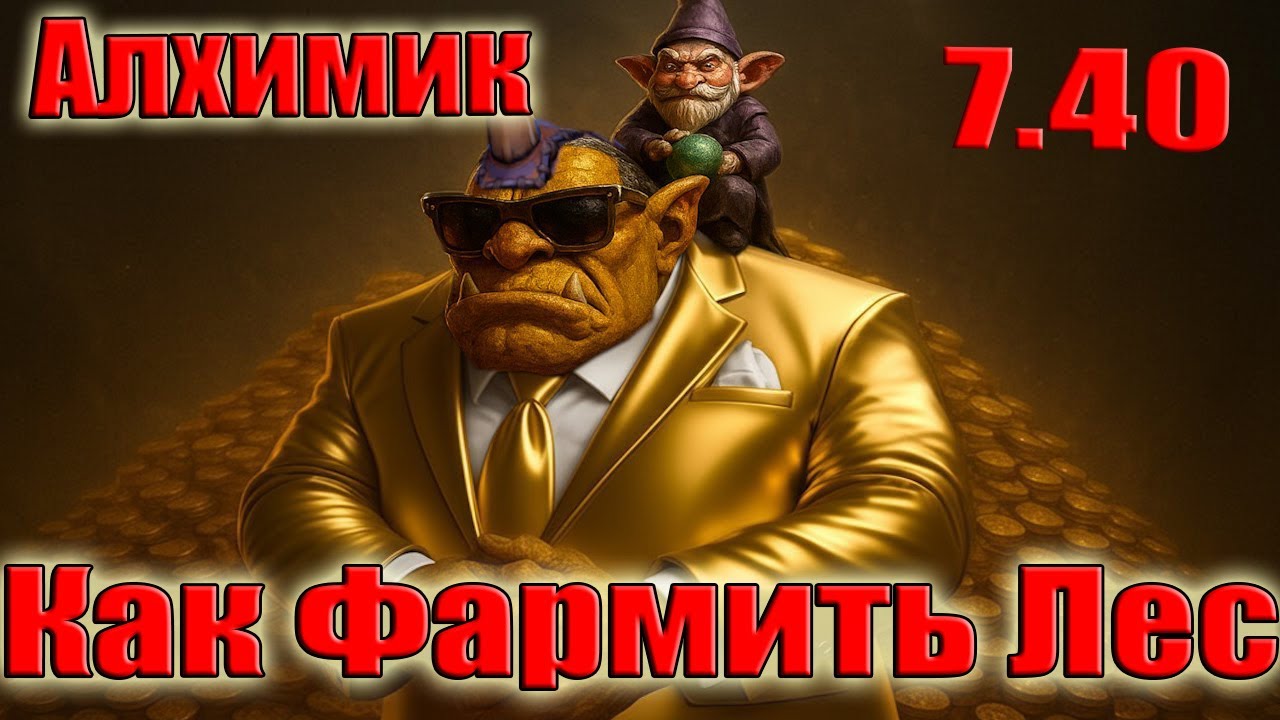 Дота 2 как фармить лес Алхимик Патч 7 40 радик 10 минута в игре