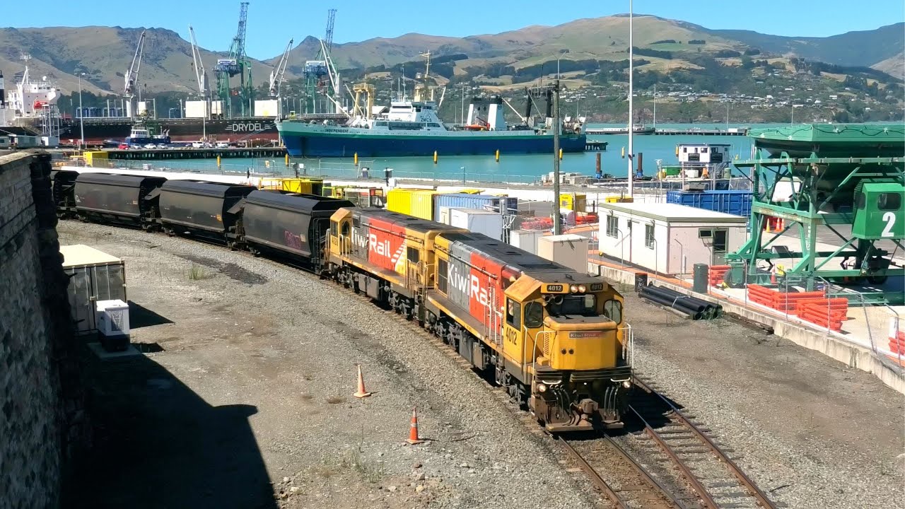 KiwiRail Trains around Christchurch - February 2025 (4K)