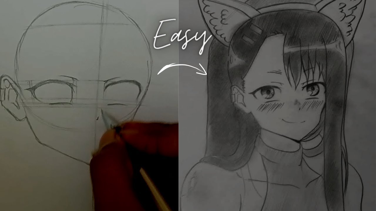 NAGATORO Drawing Step By Step | EASY TUTORIAL | Ijiranaide, Nagatoro-san 2nd Attack