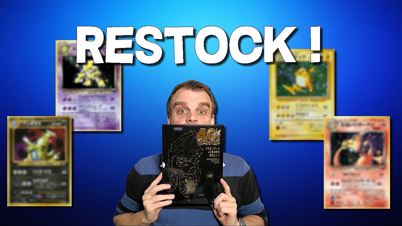 INCROYABLE restock : Pokémon Wizards HOLO + Dragon Ball 40 ans !