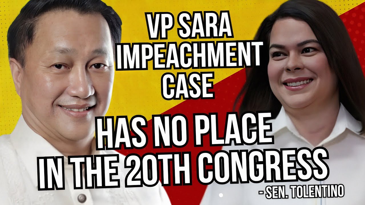 VP impeachment case has no place in the 20th Congress – Sen Tolentino