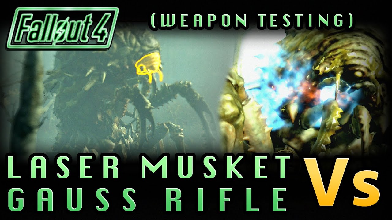 Fallout 4 | LASER MUSKET Vs. GAUSS RIFLE! Which Is More Powerful? (Math and In-Game Testing)