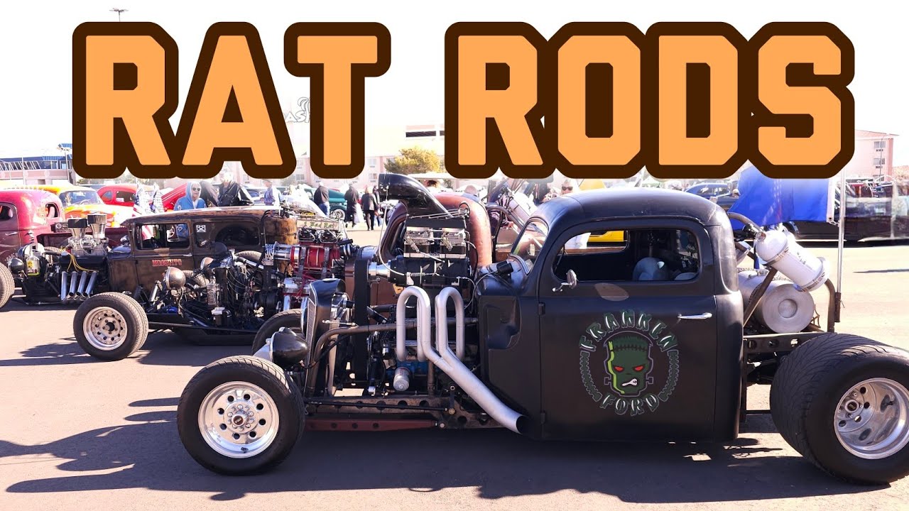 Boneshakers Rat Rods @ Mesquite Motor Mania 2024 - Loud Rat Rods Show up.