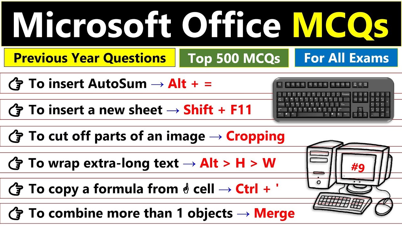 Top 500 MS Office mcq Questions and Answer | Microsoft Office | MS Office