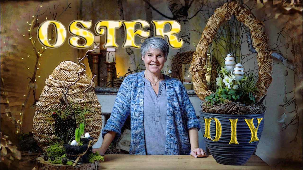 Opulente DIY OSTERDEKO für den Hauseingang 🥚 günstig & einfach